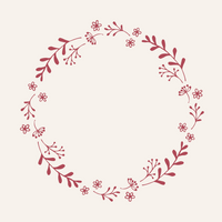 Red Wreath Paper Napkins - Spring Summer - 50 per Pack | Annie Mo's