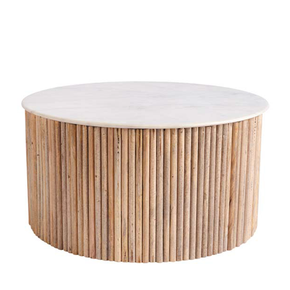 Reed Round Coffee Table 80cm | Annie Mo's
