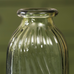 Ribbed Green Glass Vase 26cm