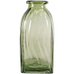 Ribbed Green Glass Vase 26cm