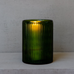Ribbed Hurricane Glass Vintage Green 17cm | Annie Mo's