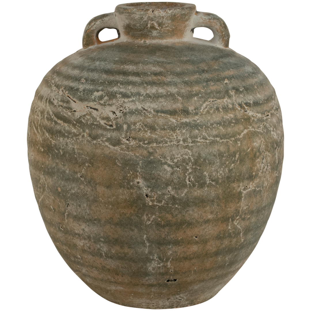 Ribbed Narrow Neck Rustic Vases