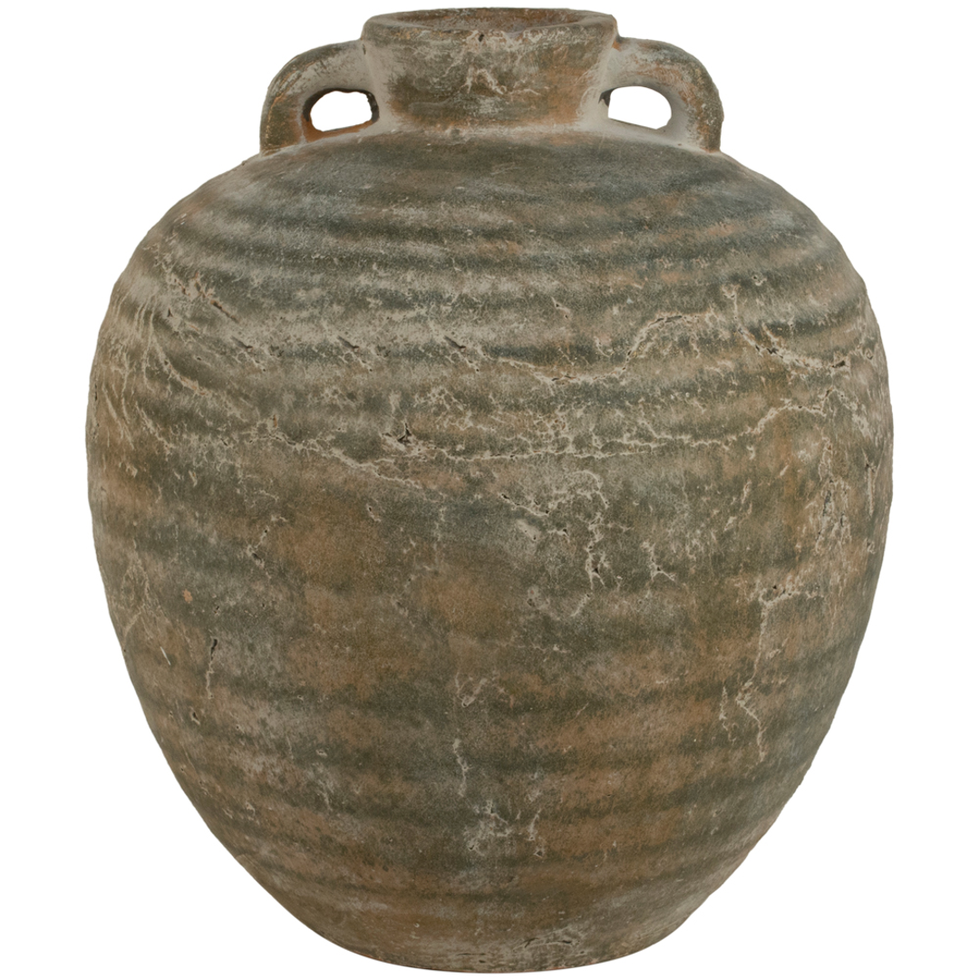 Ribbed Narrow Neck Rustic Vases