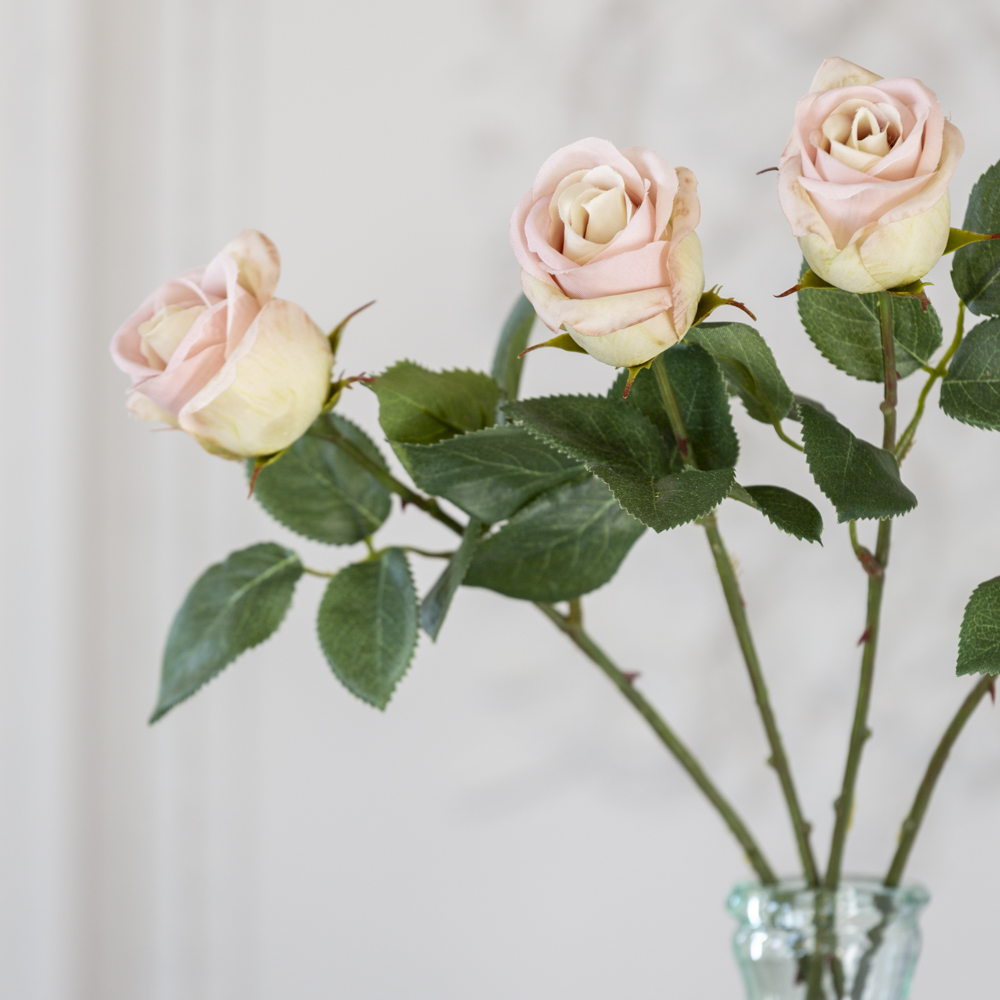 Rose Apple White Rose Stem 47cm