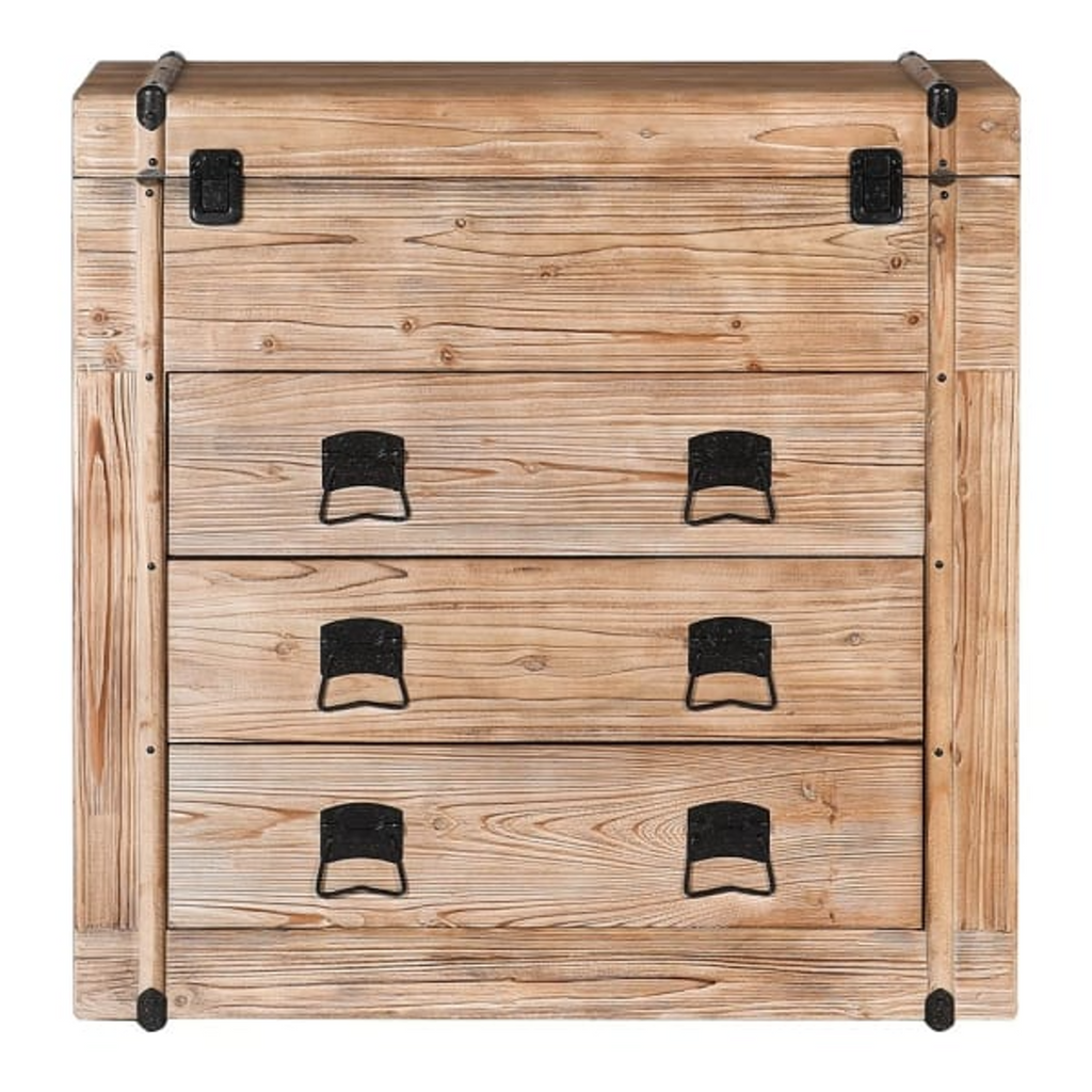 Rustic Opening Top Three Drawer Chest | Annie Mo's