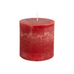 Rustic Pillar Candles in Lipstick Red