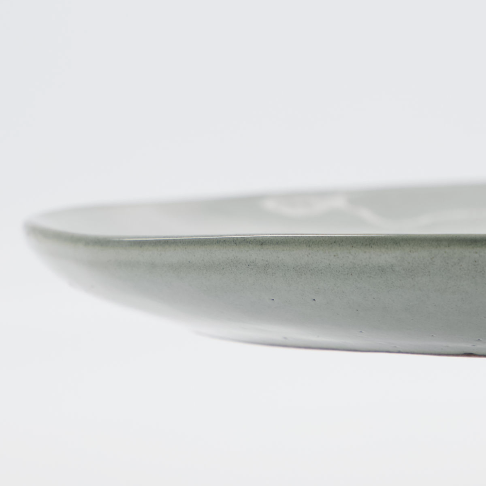 Rustic, Grey Blue Cake Plate 20cm-C