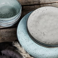 Rustic, Grey Blue Cake Plate 20cm | Annie Mo's