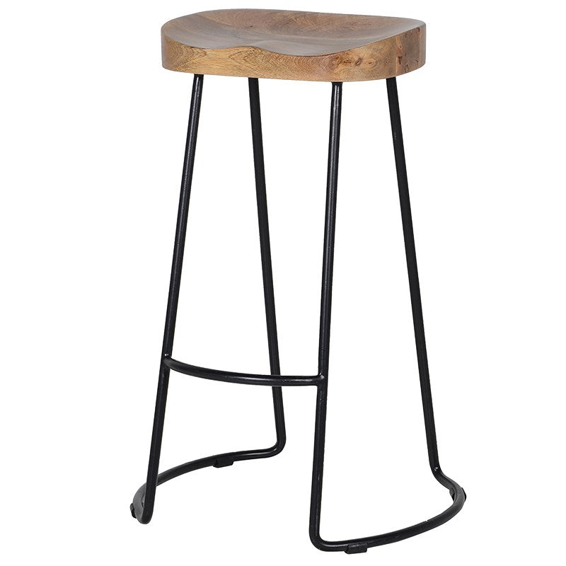 Wooden Top Bar Stool