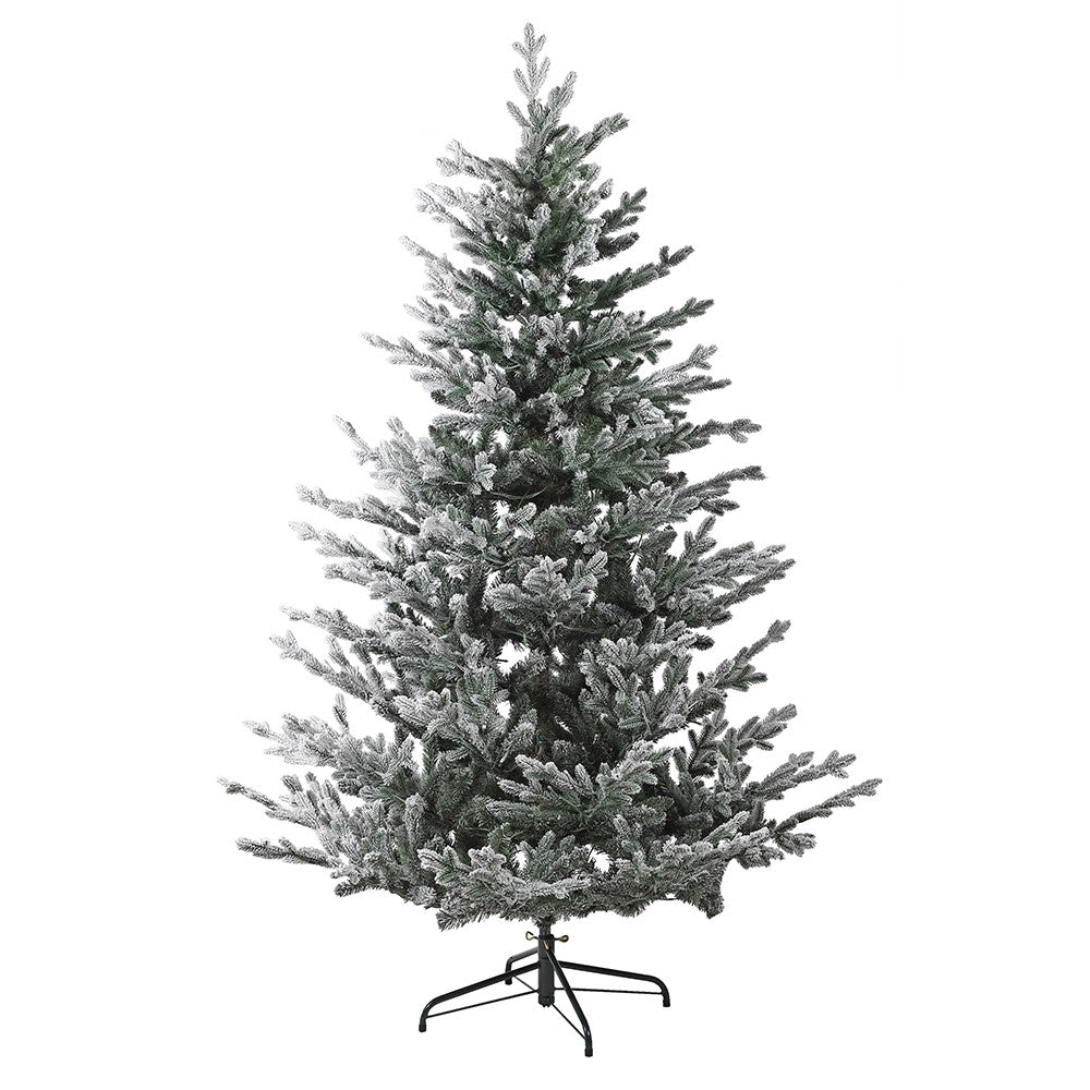 6ft 400 LED Lit Flock Tree 183cm | Annie Mo's