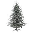 6ft 400 LED Lit Flock Tree 183cm | Annie Mo's