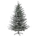 6ft 400 LED Lit Flock Tree 183cm | Annie Mo's