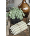 Sand Rustic Dinner Candle 18cm