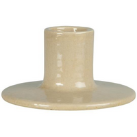 Sand Stoneware Candle Holder for Dinner Candles | Annie Mo's