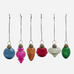 Set of Six Multi Coloured Baubles 5cm | Annie Mo's
