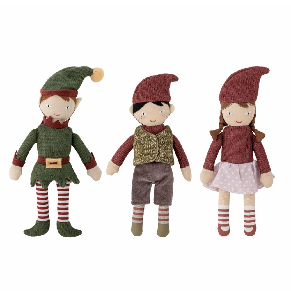 Set of Three - Linen Elf Family 20cm | Annie Mo's