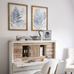 Set of Two Framed Blue Fern Prints 70cm