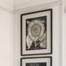 Set of Two Framed Sunflower Prints 80cm