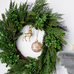 Set of Two Golden Ornamental Resin Stags 12cm