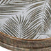 Set of Two Mirrored Fern Pattern Tray Tables 59cm