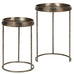 Set of Two Mirrored Fern Pattern Tray Tables 59cm | Annie Mo's