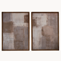 Set of Two Monochrome Contemporary Framed Prints 70cm | Annie Mo's