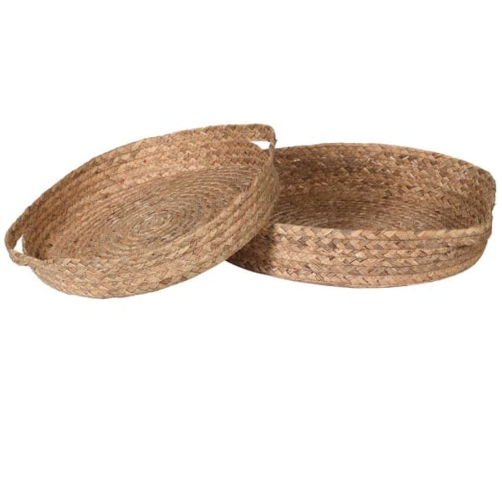 Set of Two Water Hyacinth Trays 40cm | Annie Mo's