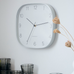 Shapely Grey Wall Clock 29cm