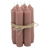 Short Dinner Candles - Faded Rose 11cm | Annie Mo's