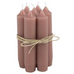 Short Dinner Candles - Faded Rose 11cm | Annie Mo's