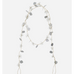 Silver and White Leaf Garland 150cm