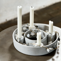 Silver and White Leaf Garland 150cm | Annie Mo's