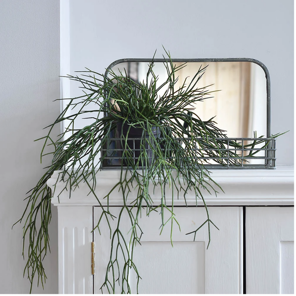 Small Mirror With Wire Shelf 36cm | Annie Mo's