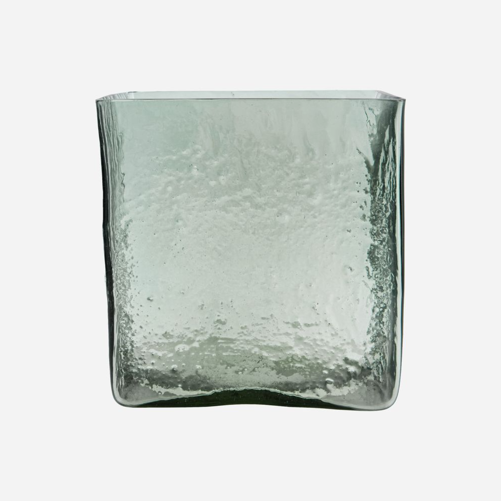 Square Light Blue Vase 18cm | Annie Mo's