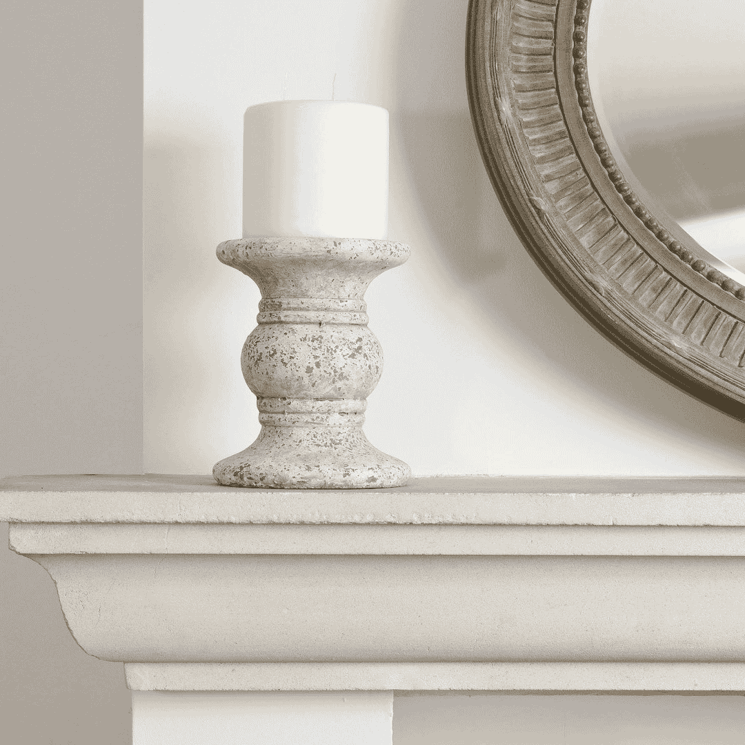 Birkdale Stone Candle Holders-B