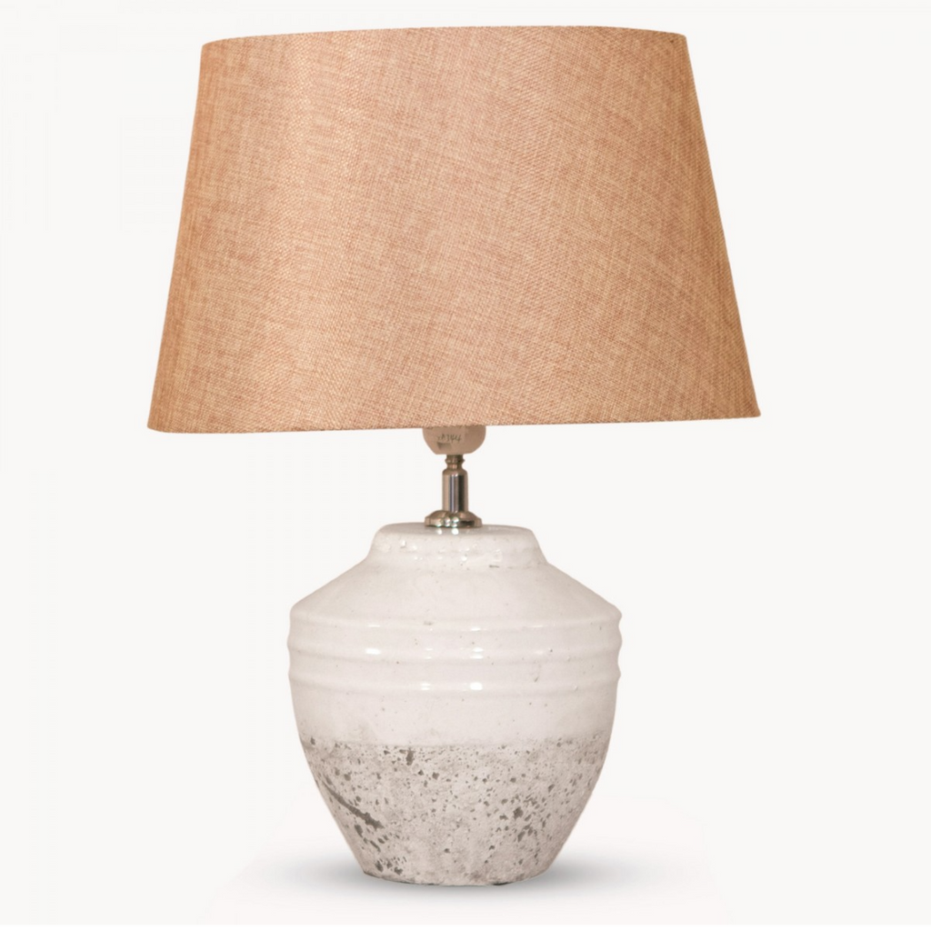 Stone Lamp with Gravel Shade | Annie Mo's