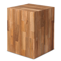 Stool in Untreated Solid Reclaimed Teak 33 x 33cm | Annie Mo's