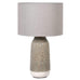 Stripe Effect Lamp with Linen Shade 62cm D