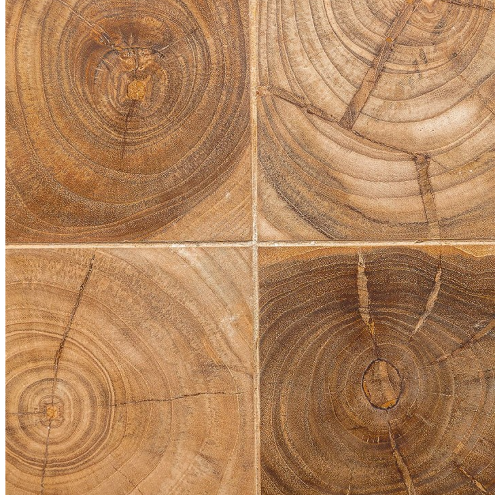 TRIANGLE Natural Teak Stool 45cm