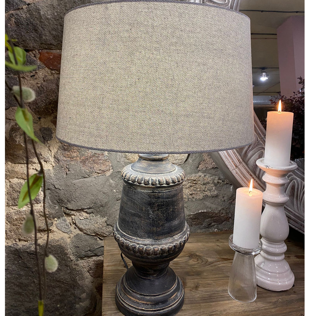Table Lamp Elodie Flint Grey 55cm | Annie Mo's Room Shot