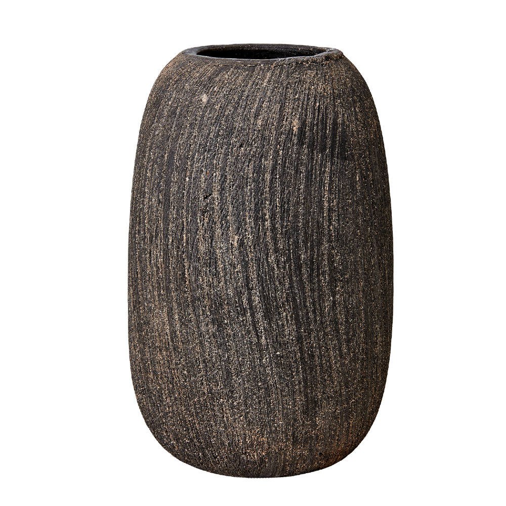 Tall Brown Terracotta Vase 30cm | Annie Mo's