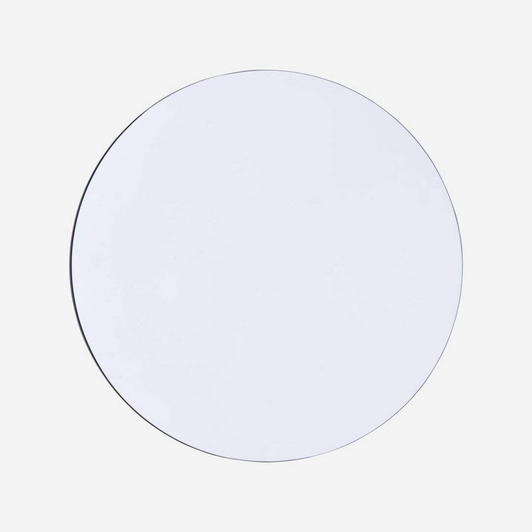Thin Rimmed Round Mirror 50cm