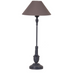 Thin Black Lamp with Grey Shade 69cm | Annie Mo's G