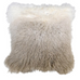 Tibetan Lambs Wool Beige Ombre Cushion Cover 50x50cm | Annie Mo's