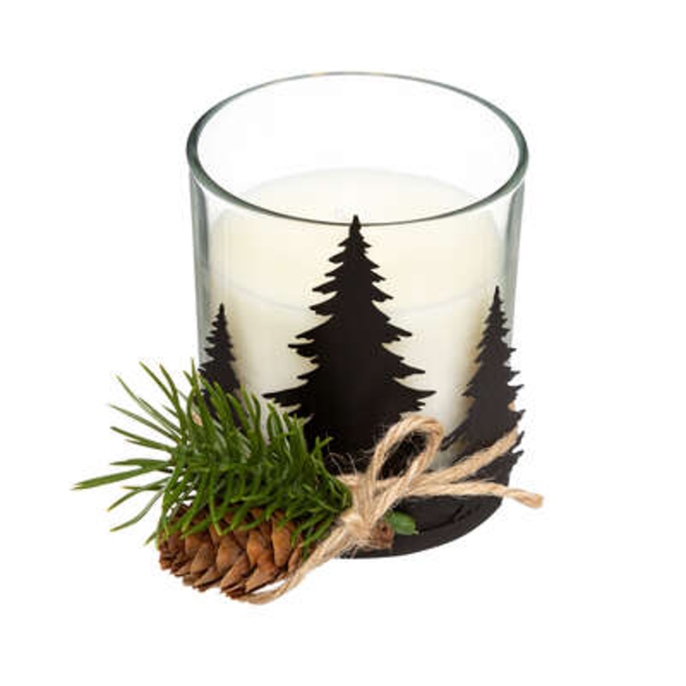 Tree And Pine Cone Candle Holder | Annie Mo's