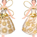 Two-Tone Gold Resin Fairies - Assorted Set of Two 10cm