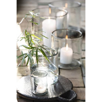 Mouth Blown Thick Glass Hurricane Lamps | Annie Mo's