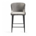 Grey velvet fabric with sand black coated 