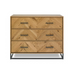 Riva Rustic Oak Three Drawer Chest