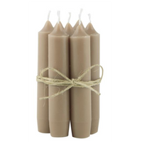 Short Milky Brown Dinner Candle 11cm | Annie Mo's